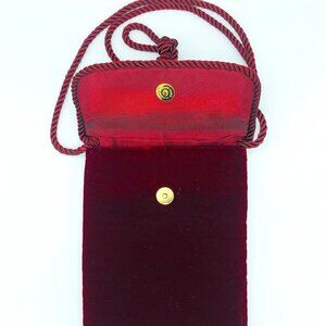 Wine Velvet Small Micro Purse